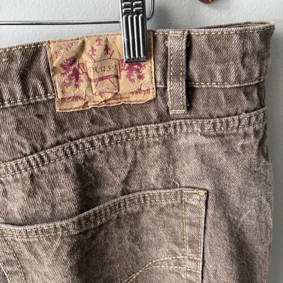 Trust Jeans Mens 42x32 Classic Loose Baggy Fit Wide Leg 90s Skater Grunge Y2K - Picture 3 of 11